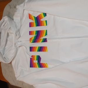 Pink zip up hoodie size Large